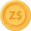 zimbabwe dollar coin, coins, currency, finance 