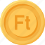 hungary forint coin, coins, currency, finance 