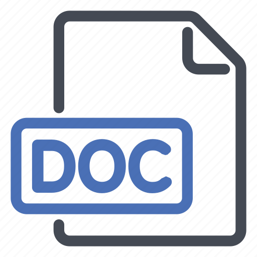 Doc, document, file, word, extension, format icon - Download on Iconfinder