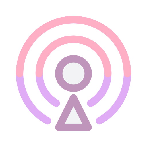 Podcasts, apps, network, audio icon - Free download