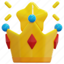 crown, customer, loyalty, star, celebrity, famous, royal, 3d 