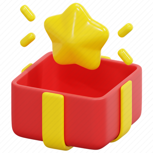 Gift, customer, loyalty, star, surprise, present, box icon - Download on Iconfinder