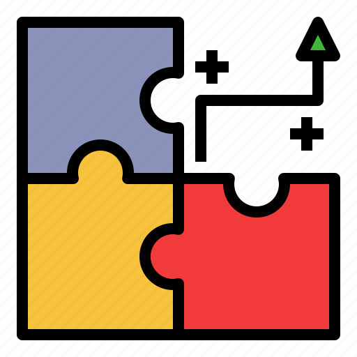 Business strategy, planning, jigsaw, management, solution icon - Download on Iconfinder