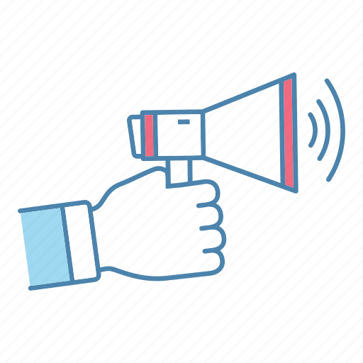 Announcement, breaking news, loudspeaker, megaphone, speak, speaker, speech icon - Download on Iconfinder