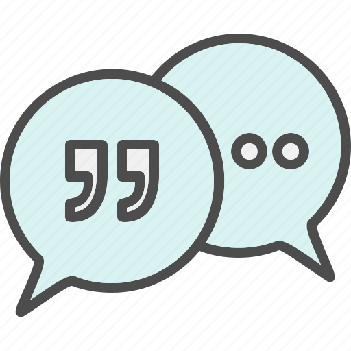 Message, bubble, chat, bubbles, quote, quotes, reply icon - Download on Iconfinder