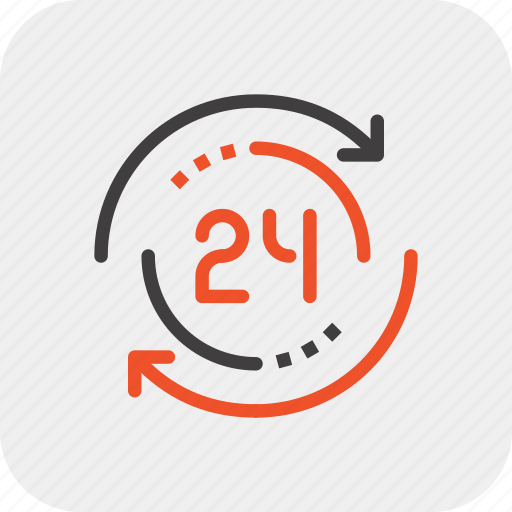 Arrows, assistance, help, hours, support, time icon - Download on Iconfinder