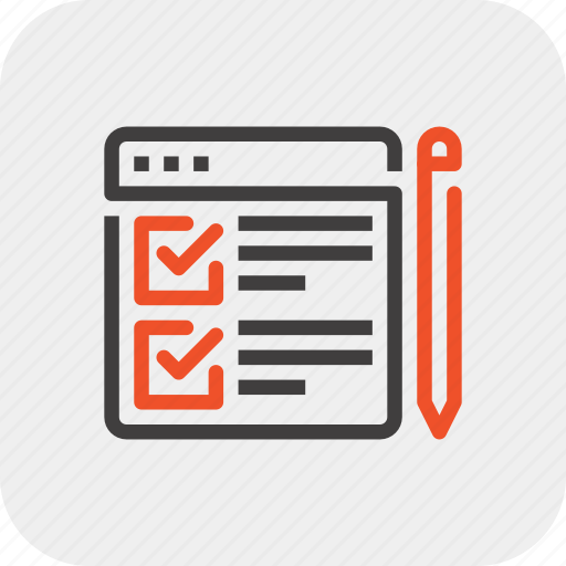 Checklist, evaluation, online, questions, test, testing, web icon - Download on Iconfinder