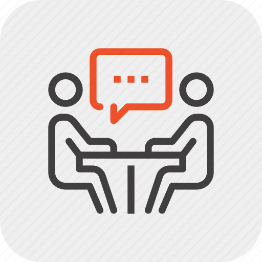 Communication, conversation, interview, meeting, people, questionnaire, service icon - Download on Iconfinder