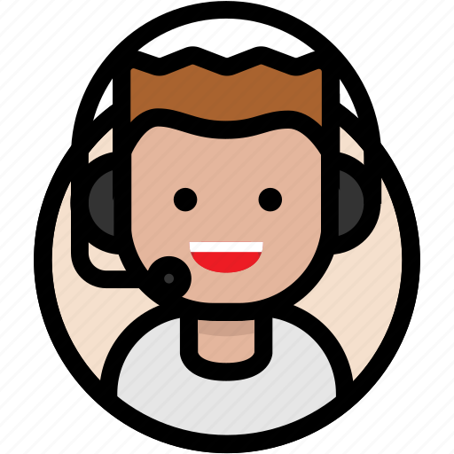 Call center, customer support, male, support icon - Download on Iconfinder