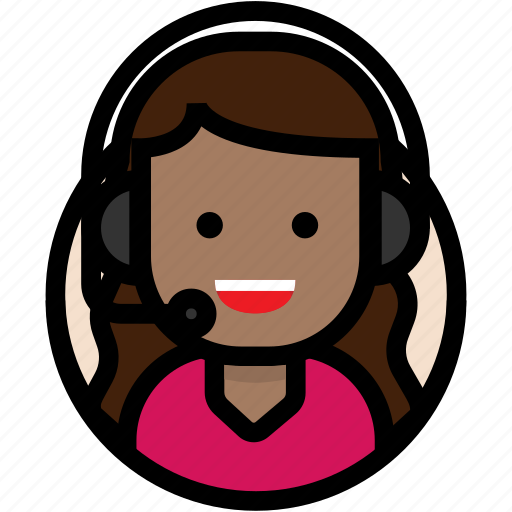 Call center, chat, customer support, female icon - Download on Iconfinder
