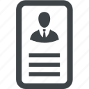 card, user, avatar, person, profile 