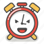 alarm, clock, emoji, evil, laugh, minute, time 