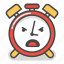 alarm, angry, clock, emoji, evil, minute, time 