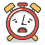 alarm, clock, emoji, minute, surprised, time, worried 