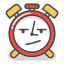 alarm, annoyed, bored, clock, emoji, minute, time 