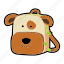 animal, backpack, character, dog, kids, kindergarten, school bag 