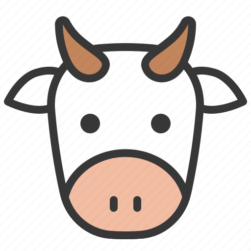 Animal, cattle, cow, face, farm, head icon - Download on Iconfinder