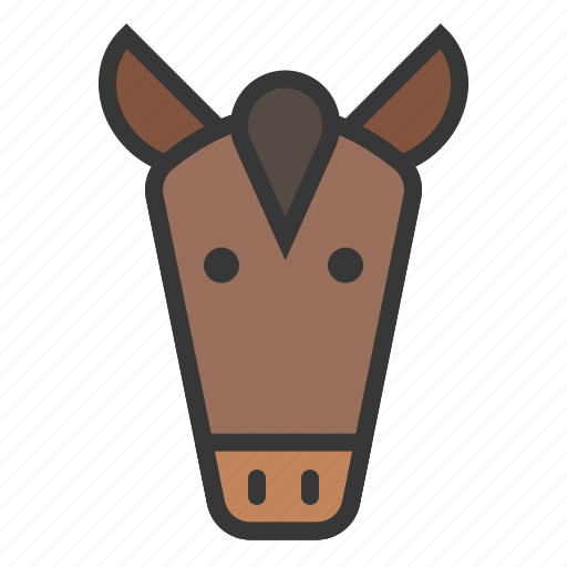Animal, face, farm, head, horse icon - Download on Iconfinder