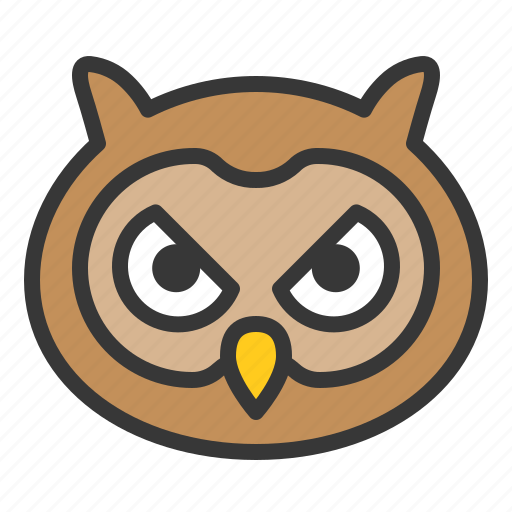 Animal, bird, face, head, owl, wisdom icon - Download on Iconfinder