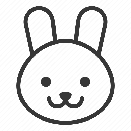 Animal, cute, face, farm, head, rabbit icon - Download on Iconfinder