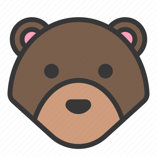 Animal, bear, cute, forest, head, teddy bear, zoo icon - Download on Iconfinder