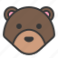 animal, bear, cute, forest, head, teddy bear, zoo 