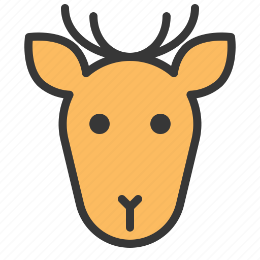 Animal, deer, face, forest, head, wild icon - Download on Iconfinder