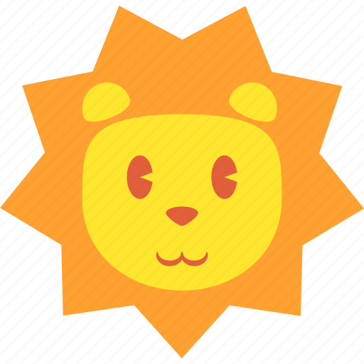 Animal, cute, head, leo, lion, raion, face icon - Download on Iconfinder