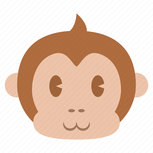Animal, ape, cute, head, monkey, saru, face icon - Download on Iconfinder