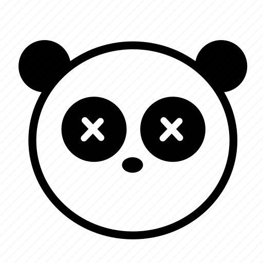 Animal, black and white, cute, emoji, panda icon - Download on Iconfinder