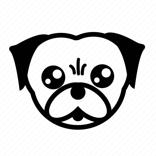 Breed, dog, emoji, k9, pet, pug, puppy icon - Download on Iconfinder
