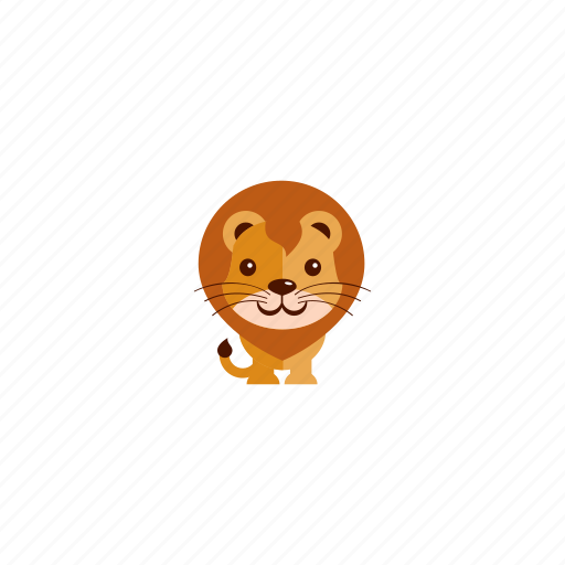 Lion, animal, cute icon - Download on Iconfinder