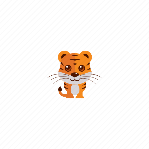 Tiger, animal, cute icon - Download on Iconfinder