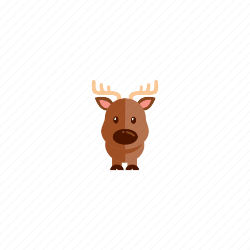Reindeer, animal, cute icon - Download on Iconfinder