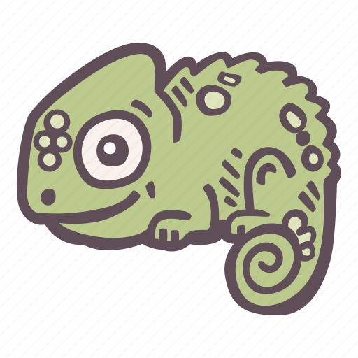 Chameleon, animal, reptile, lizard, amphibian, zoo, wildlife icon - Download on Iconfinder