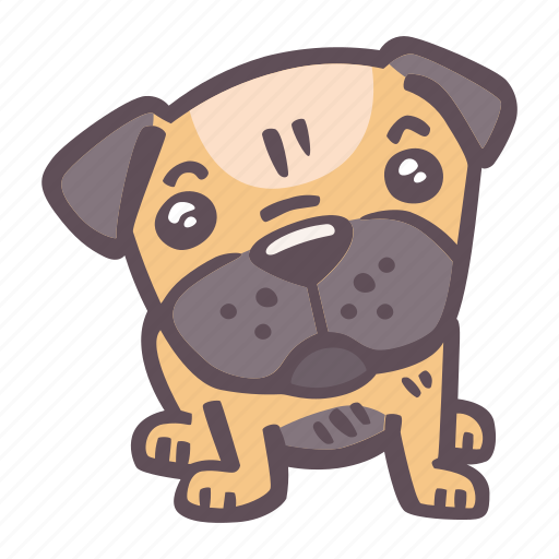 Dog, pug, pet, animal, puppy, canine icon - Download on Iconfinder