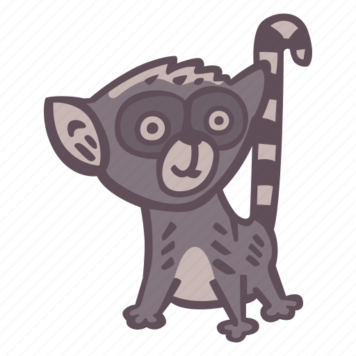 Lemur, primate, animal, monkey, zoo, wild, wildlife icon - Download on Iconfinder