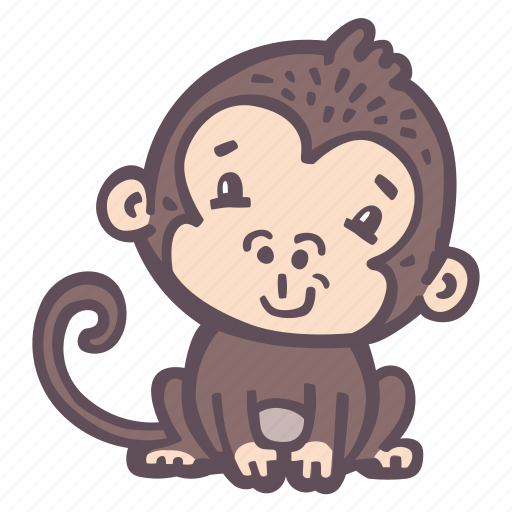 Monkey, animal, ape, zoo, wild, wildlife, primate icon - Download on Iconfinder
