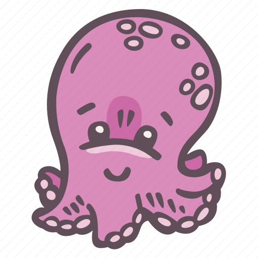 Octopus, animal, sea, squid, ocean, tentacles icon - Download on Iconfinder