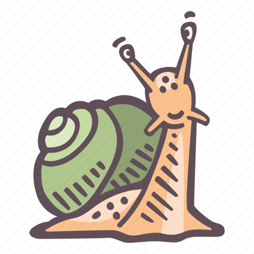 Snail, shell, animal, slug, slow, spring, gastropod icon - Download on Iconfinder