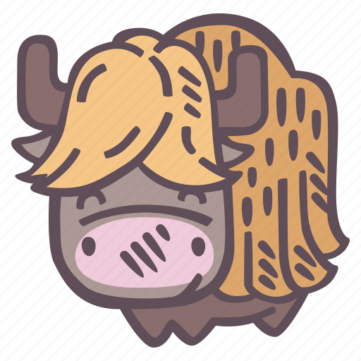 Yak, animal, buffalo, bull, cattle, bison icon - Download on Iconfinder