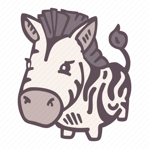 Zebra, animal, zoo, wild, wildlife icon - Download on Iconfinder