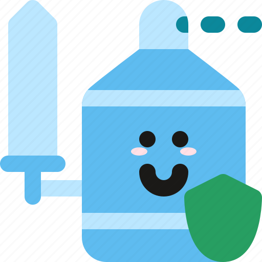 Protection, enemy, cute, soap, antiseptic, sanitizer, disinfectant icon - Download on Iconfinder