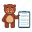bear, teddy, document 