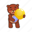 bear, teddy, idea, bulb 