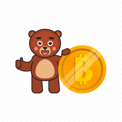 Bear, teddy, bitcoin icon - Download on Iconfinder