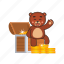 bear, teddy, treasure, chest 