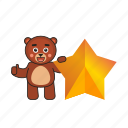 bear, teddy, star, rate