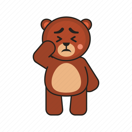 Bear, teddy, pain icon - Download on Iconfinder
