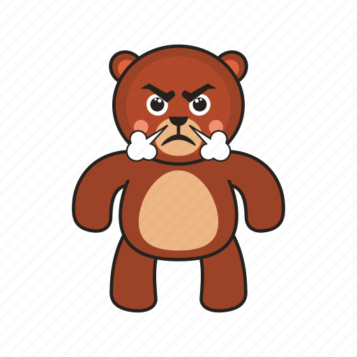Bear, teddy, rage icon - Download on Iconfinder